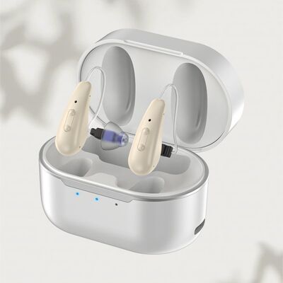 مضخم صوت محمول للأشخاص ضعاف السمع مع تحكم في مستوى الصوت قابل للتعديل وصوت لقدرة سمع محسنة