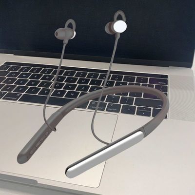 أجهزة سماع 80hr سوداء حول الرقبة أجهزة سماع مساعدة Bluetooth ROHS