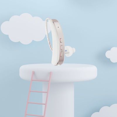 أجهزة السمع المريحة التي تقلل من الضوضاء من نوع BTE مع عمر البطارية 25 ساعة