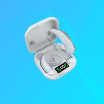 أجهزة سماع غير مرئية ذات شريحة 8 قنوات تعمل على إلغاء الضوضاء مع مصباح ضوء أرجواني عالي الطاقة