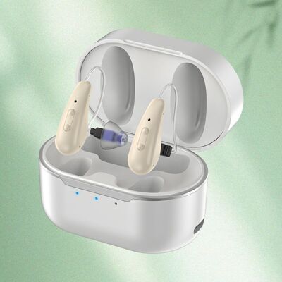 5 مستويات من المعينات السمعية بدون وصفة طبية من نوع BTE تدمج 16 قناة لتعزيز أداء السمع وتقليل الضوضاء الخلفية